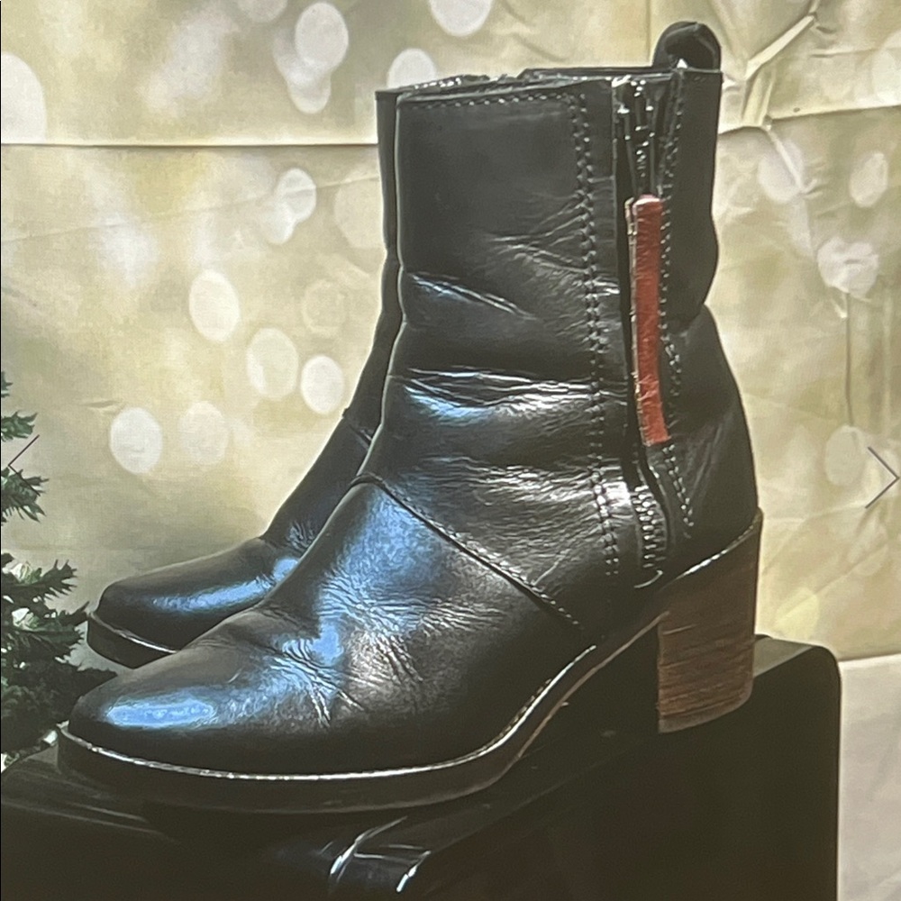 🥾 Fabianelli Vintage Rock 'n' Roll Leather Booties — Black — Sz 39 (8.5 women’s)